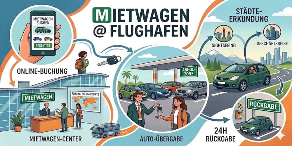 Mietwagen am Flughafen