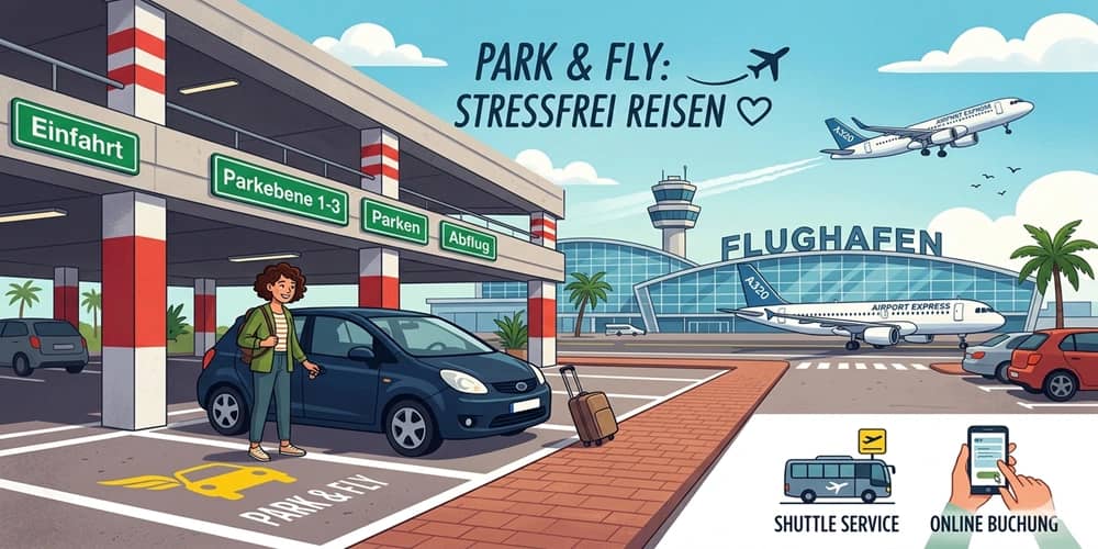 Park and Fly vor dem Abflug